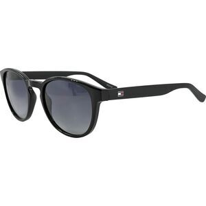 Tommy Hilfiger TH1422S Mens Plastic Sunglass 0D28 Shiny Black 52-21 Round